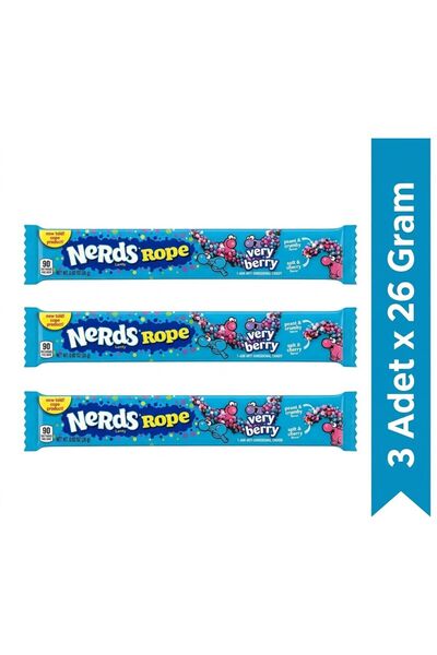 Nerds Rope Very Berry 3 ADET x 26 GR