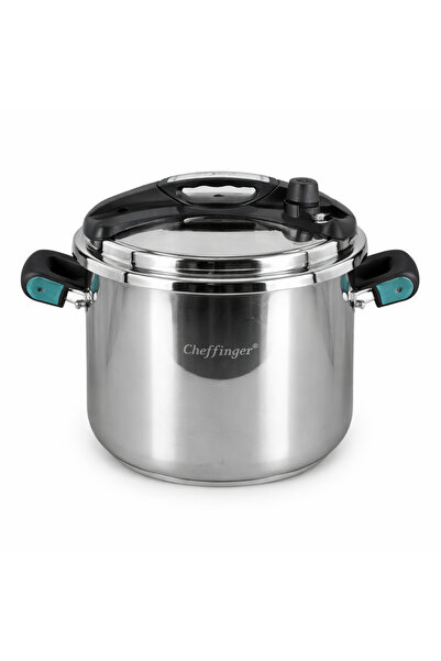 cheffinger Oală sub presiune 8 L 24 cm din oțel inoxidabil, capac de siguranț...