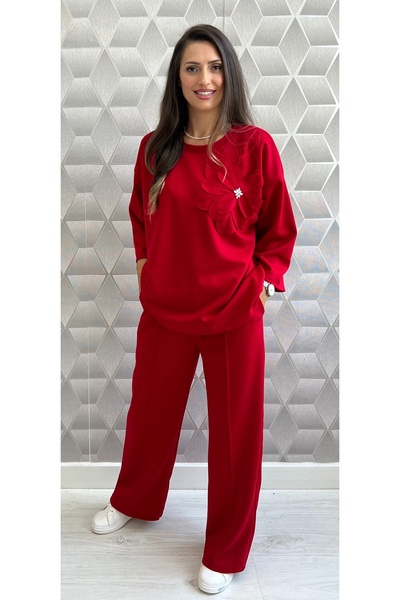 styleFlex Set made of 50% viscose and Elastane with an Oversized blouse, 3D f...