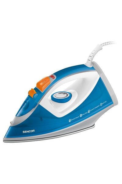 Sencor Fier de calcat, talpa ceramica, 2400 W, Abur, functie auto-curatare