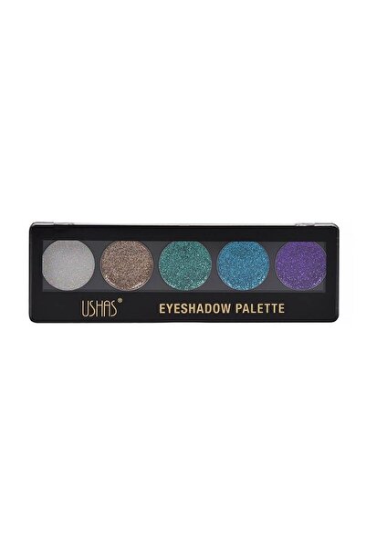 Ushas Paletă de farduri pentru ochi, 5 culori, efect glitter, 9 g – machiaje ...