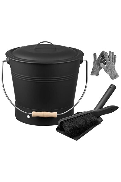 Vivatechnix Set ustensile semineu, Galeata cu capac 10 l, Manusi, Perie, Fara...