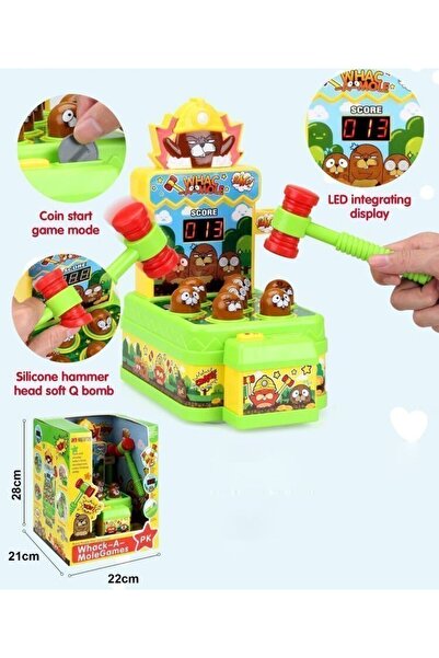 Blue Toys Επιτραπέζιο παιχνίδι Χτύπα τον Τυφλοπόντικα με φως (MKL373478)