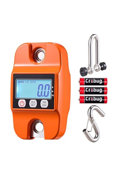 OMS Cantar electronic cu carlig 400 kg, Afisaj LED luminos, precizie 100 g, C...