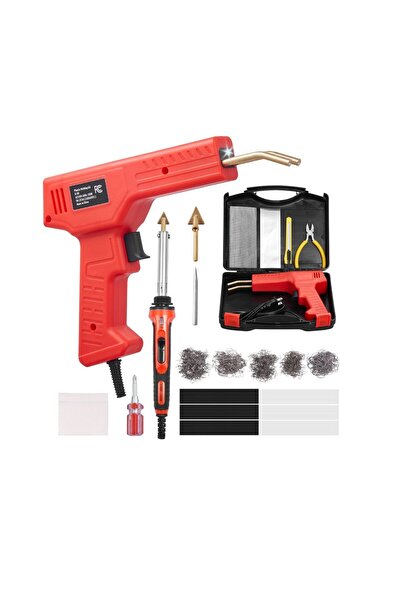 OMS Set Ciocan si Pistol de lipit plastic, 100 W, 1000 capse, Lumina Led, 450...