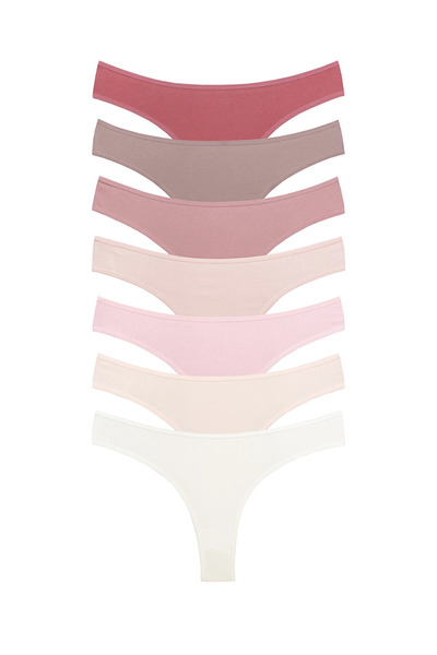 LC Waikiki Brazilian Cotton Elastane Panties 7-Pack