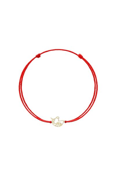 Bijuteria SORELLY Brățară unicorn din aur de 14k cu șnur