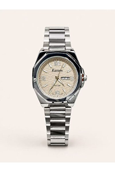 KAREEN Karin Men's Luxury Watch Waterproof Stainless Steel Strap 2 Years Warr...