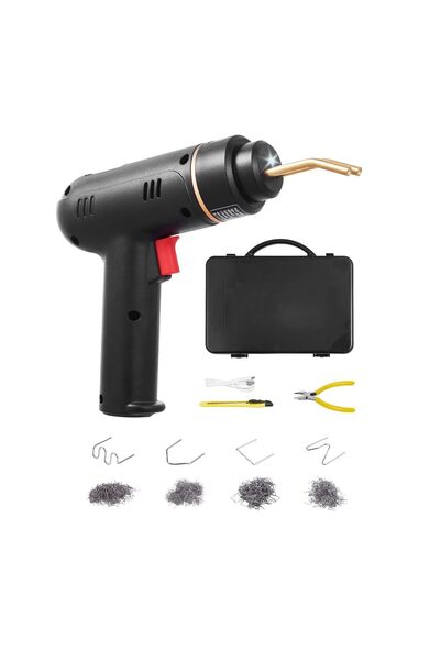 OMS Pistol de lipit plastic cu acumulator, 120 W, 400 capse, 5000 mAh, USB, 4...