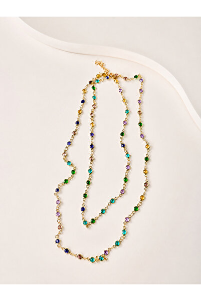 bijux by mrv Colorful Stone Long Necklace