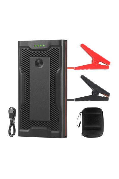 OMS Jump Starter auto portabil, 1000A, Lanterna, USB, Baterie Litiu 7.2 Ah, P...