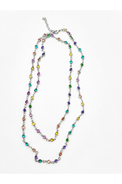 bijux by mrv Colorful Stone Long Necklace