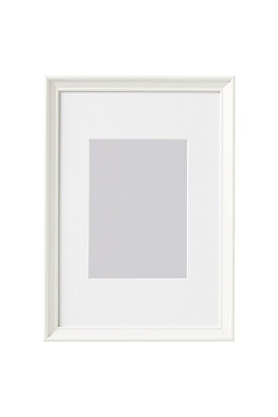 IKEA Modern Beyaz Ahşap Fotoğraf Çerçevesi 21x30 cm - Duvar/Masa Dekoratif
