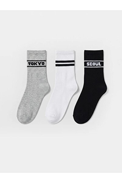 LC Waikiki Printed Boys' Socks 3-Pack (W6)