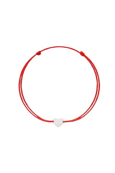 Bijuteria SORELLY Silver Heart Cord Bracelet