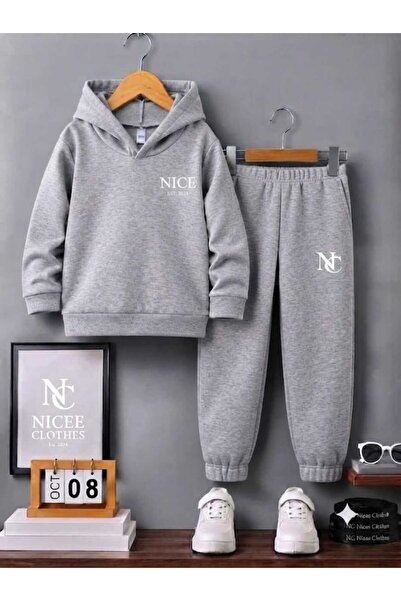 Leto Lykia Children's Tracksuit Unisex (White with Nice 2024 Winter Print on ...