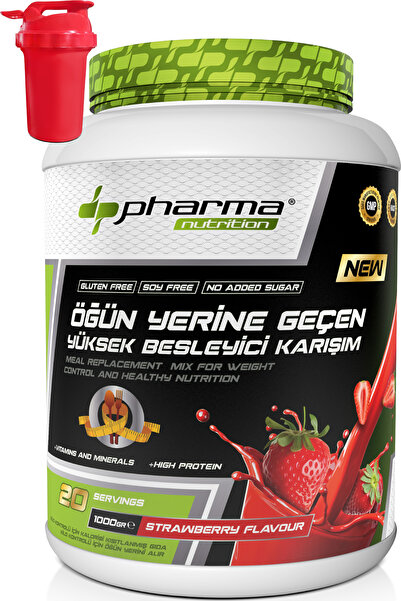 Pharma Nutrition Meal Replacement Nutritional Shake 20 Servings 1000 Gr Straw...