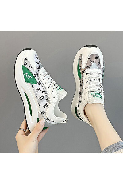 dorbe Women's Green Athletic Sneakers
