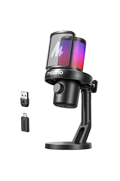 MAONO DM40 Wireless PC Microphone, up to 40 hours autonomy, 24-bit/48 kHz sou...