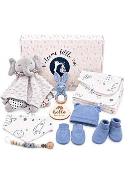 OEM Newborn gift set, 10 pieces with blanket, comforter toy, rattle, pacifier...