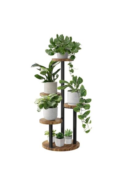 Bamworld Suport pentru plante, 4 niveluri, pentru interior și exterior, 41 x ...