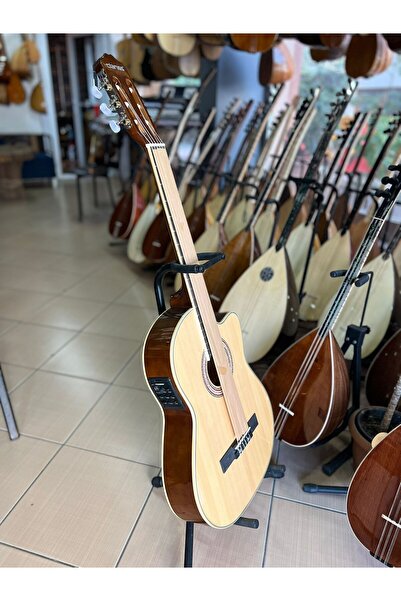 Clariss Kesik İnce Slim Kasa Elektro Klasik Gitar (kılıf ve pena hediye)