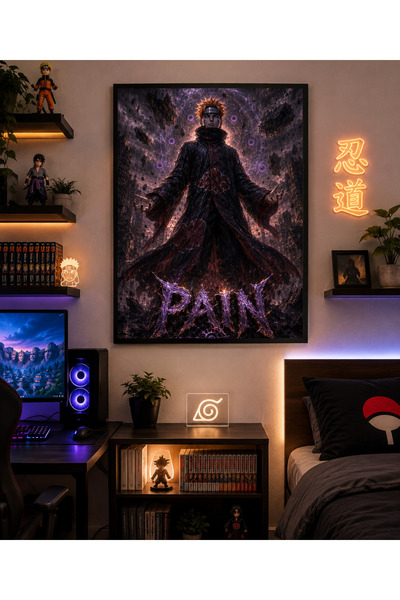 Miutic Print Studio Tablou Anime Naruto – Pain, Zeul Durerii, Decor Dark Fantasy