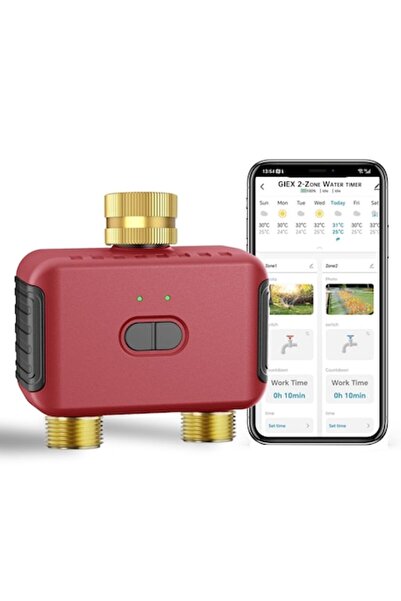 OEM GIEXSMART GX-03 Έξυπνος Προγραμματιστής Άρδευσης, Zigbee, 2 ζώνες, έλεγχο...