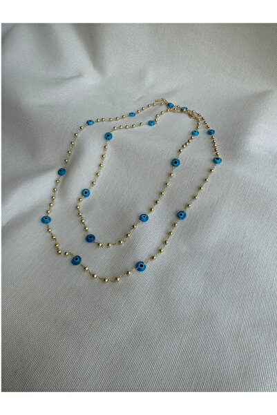 bijux by mrv Long Necklace with Evil Eye Beads