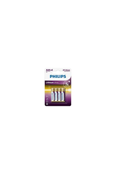 Philips Set 4 baterii lithium ultra, LR3, AAA