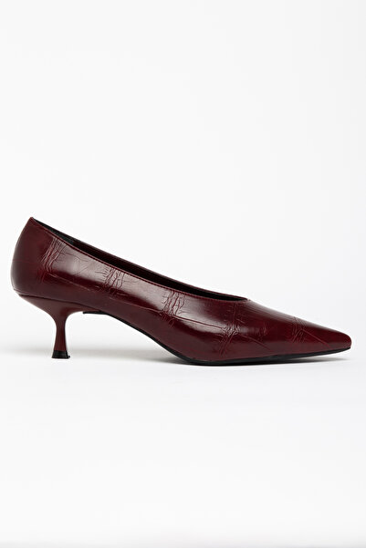 CHICELLA Pantofi cu toc Constanta Burgundy pentru femei