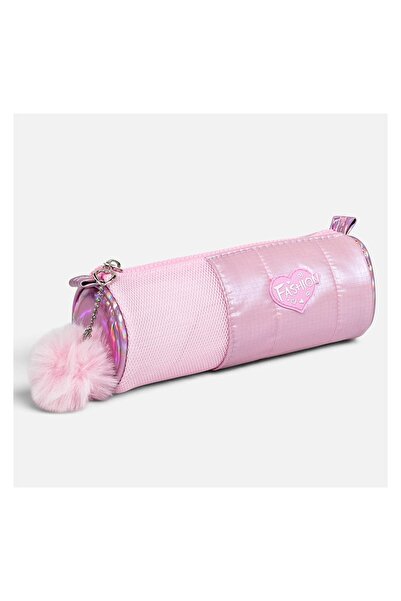 OEM Penar tip tub pentru școală, roz, model tub, 21x9x8cm – compact și practi...