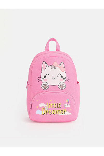 LC Waikiki Cat Printed Girl's School Bag
