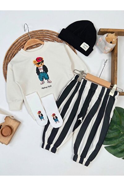 Asila Baby Tedy Teddy Bear Printed Flexible Comfortable Fabric Sweatshirt, St...