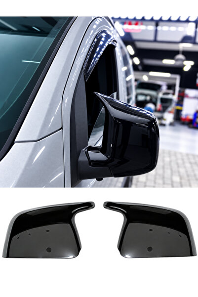 KAPOTO Fiat Fiorino 2008-2022 Uyumlu Piano Black Batman Yarasa Ayna Kapağı Sa...