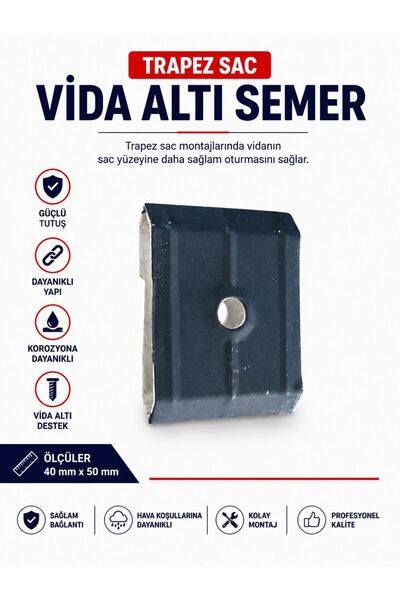Genel Markalar TRAPEZ SAC SEMERİ ANTRASİT (100'LÜ)