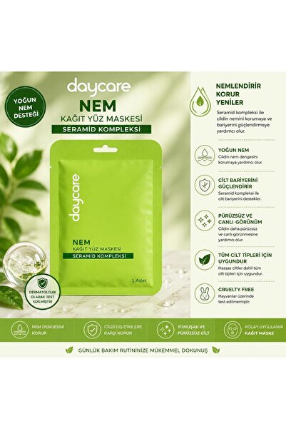 Daycare Paper Face Mask Moisture
