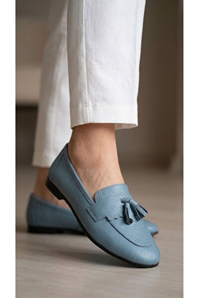 NOXMARK Genuine Leather Women's Loafer Shoes with Tassel Detail