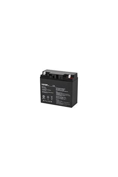 Vipow Acumulator gel plumb 12V, 17Ah, fără întreținere, 181x77x167 mm