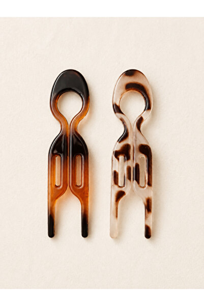 BeyzHal 9cm Bone Hair Pin Bun Hairpin Barrette Women Practical Hair Gathering...