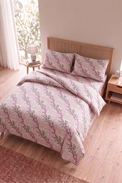 Zühre Home Sarmaşık Double Duvet Cover Set |   200X220 cm Duvet Cover, 2 Piec...