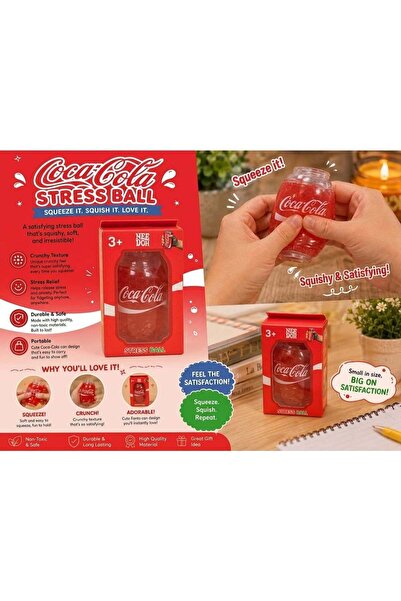 Coca-Cola Can Stress Ball Squishy Fidget Toy