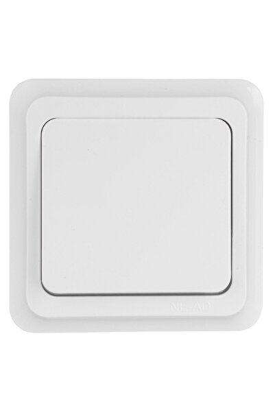OEM Întrerupător de perete minimalist alb 8x8cm