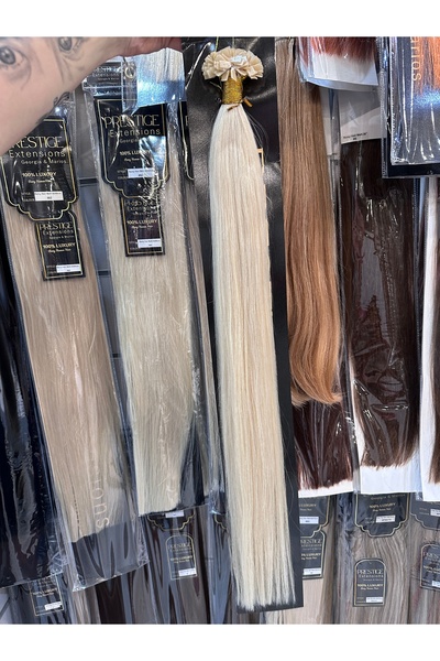 Prestige extensions Georgia & Marios Flat Tip Extensions 100% Φυσική Ρώσικη Τ...