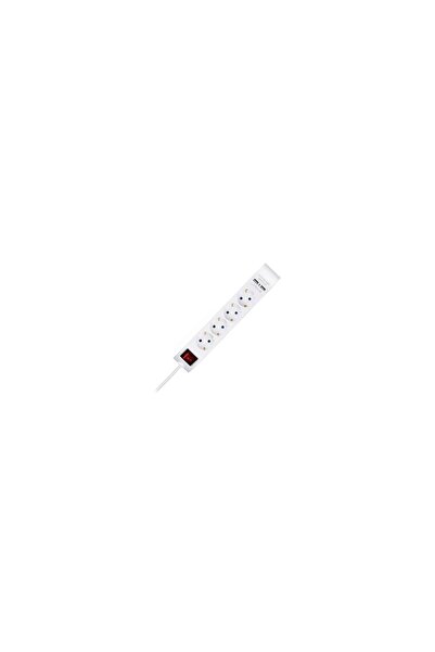 V-TAC Prelungitor 4 prize Schuko, 2xUSB 2.1A, lungime 1.4 m, Intrerupator, Alb
