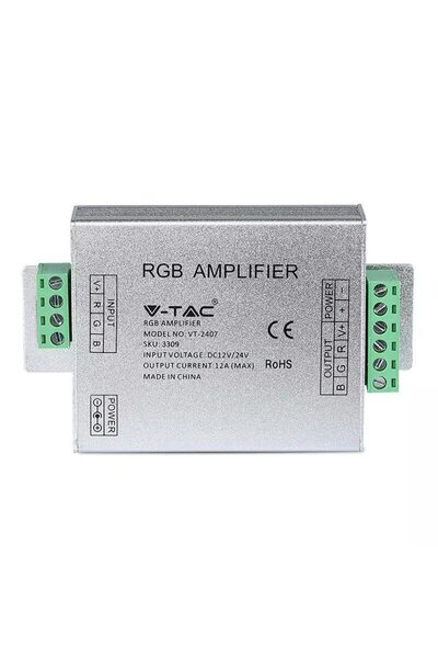 V-TAC Amplificator pentru bandă LED RGB 12V/144W, 24V/288W, 12A, IP20