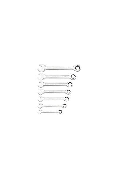 Fervi Set chei combinate cu clichet, 0700, 7 bucăți în set, 8-19 mm, Cr-V