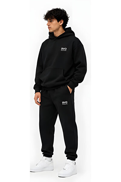 EFFRENATU Unisex Character Avo Hooded Sweatshirt Set - Face and Whole Surface...