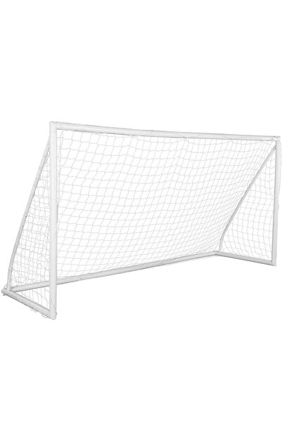VEVOR Poarta fotbal, portabila, cadru teava PVC, plasa PE, Dimensiune 371 x 1...