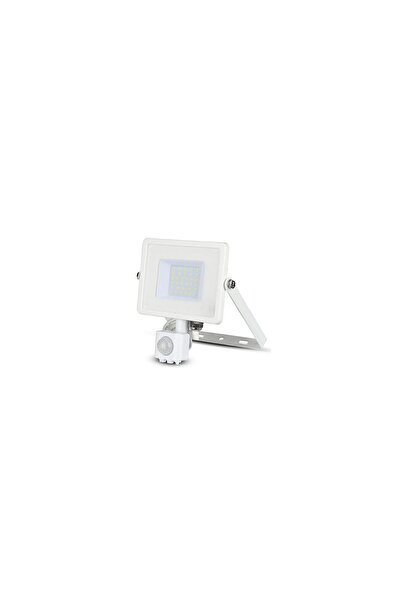V-TAC Proiector led cu senzor de miscare, 30W, 4000K, IP65, 2400 lm, Alb